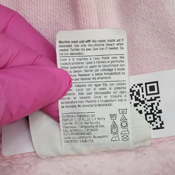 Vintage Y2K Champion Hoodie Large 24x28 Pink Bleached Reverse-Weave Baggy - Picture 10 of 16